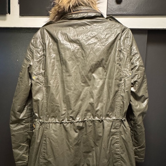 SAM. NYC fox and rabbit fur lined coat hooded parka with removable Vest M - Picture 11 of 15